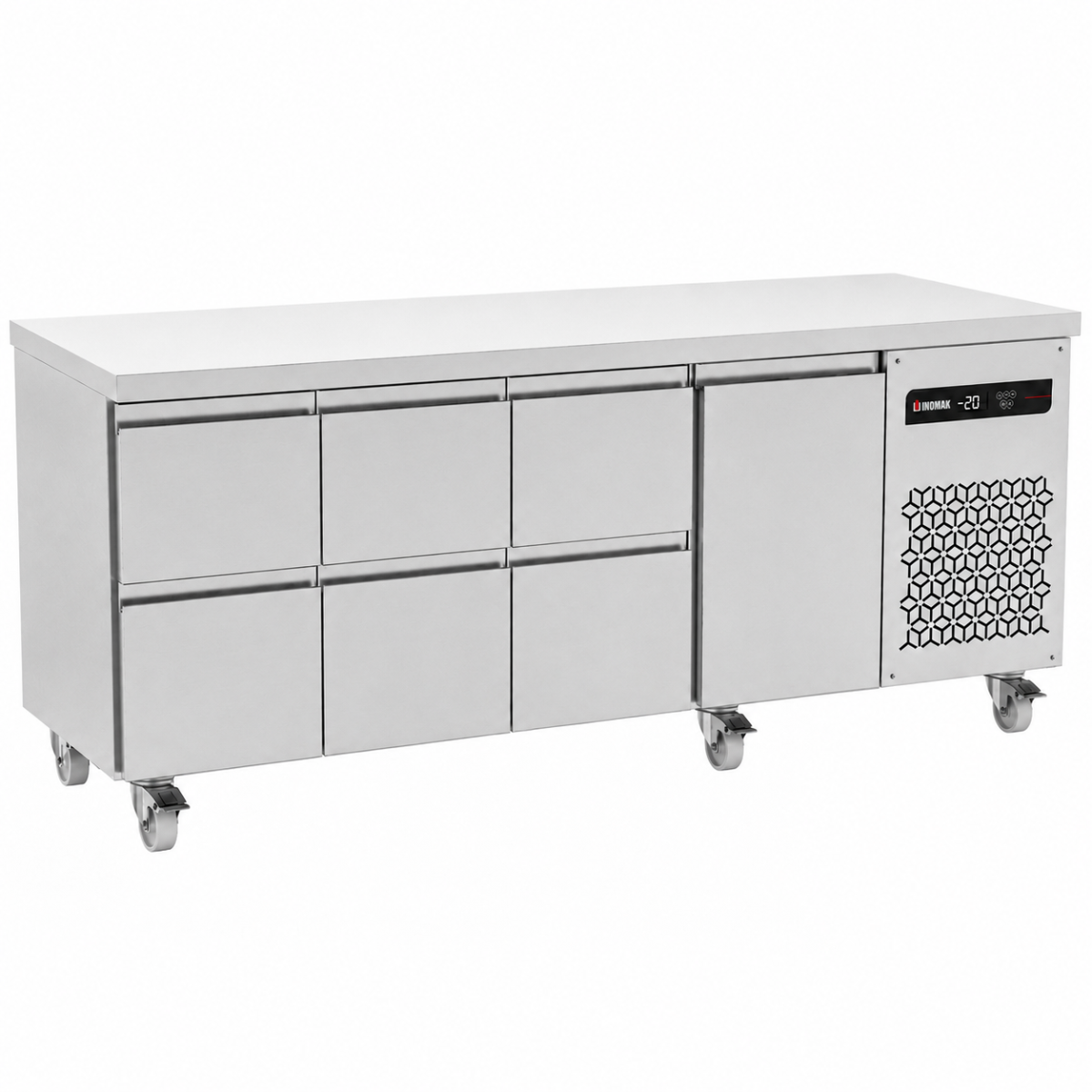 583 L Six Drawer Single Door Gastronorm Counter Refrigerator