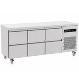 429 L Six Drawer Gastronorm Counter Refrigerator