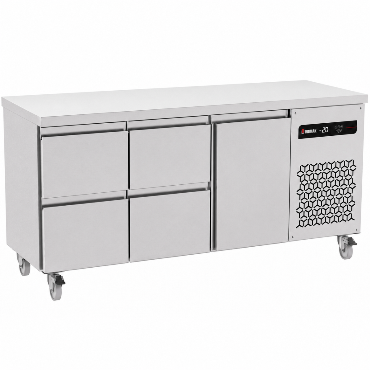 429 L Four Drawers Single Door Gastronorm Counter Refrigerator