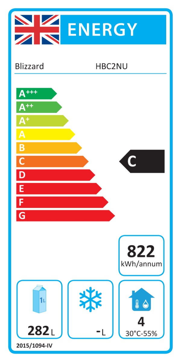 Double Hinged Door Counter Refrigerator
