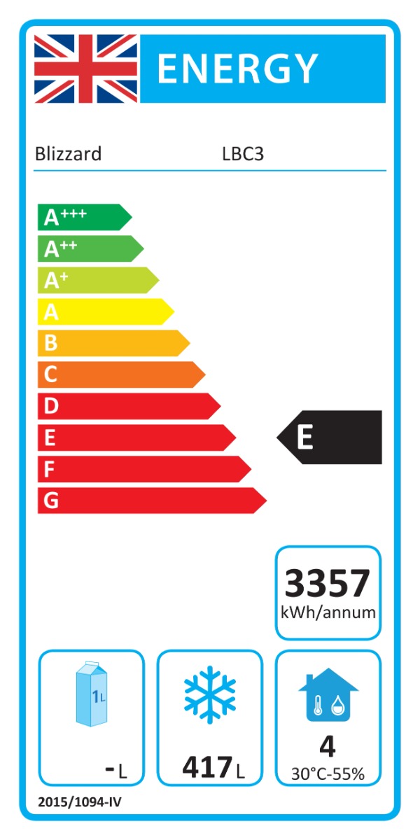 Triple Hinged Door Counter Freezer With Upstand