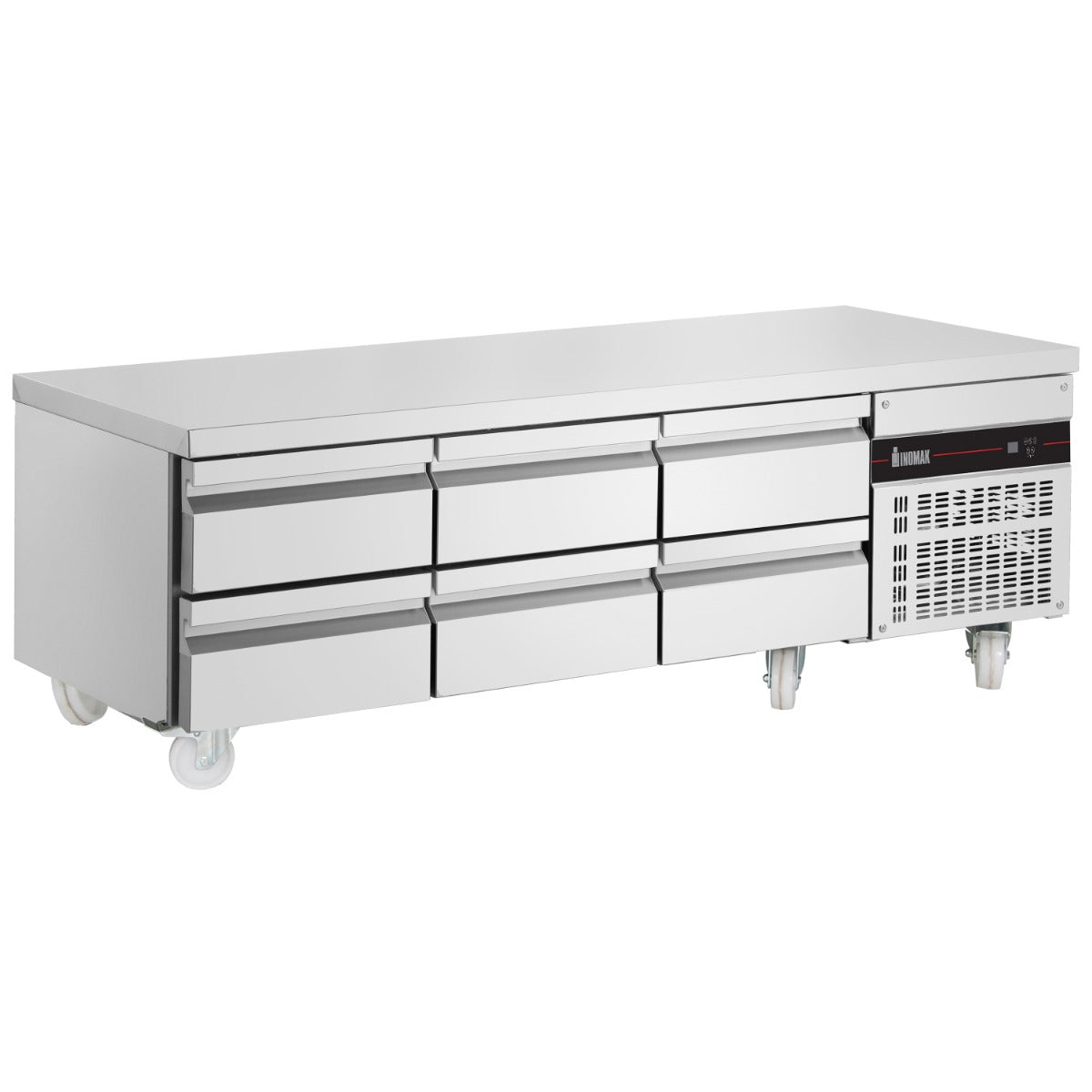 6 Drawer Low Height 660 Mm Snack Counter 246 L