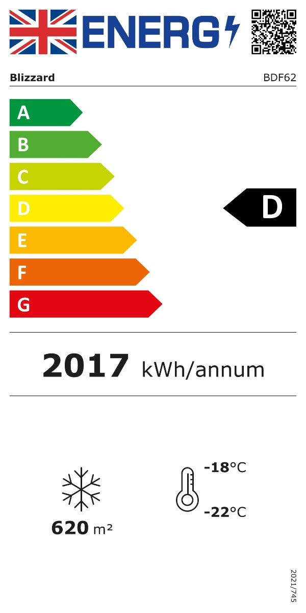 620 L Curved Glass Lid Freezer