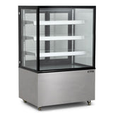 1.2m Triple Tier Refrigerated Flat Glass Display Unit