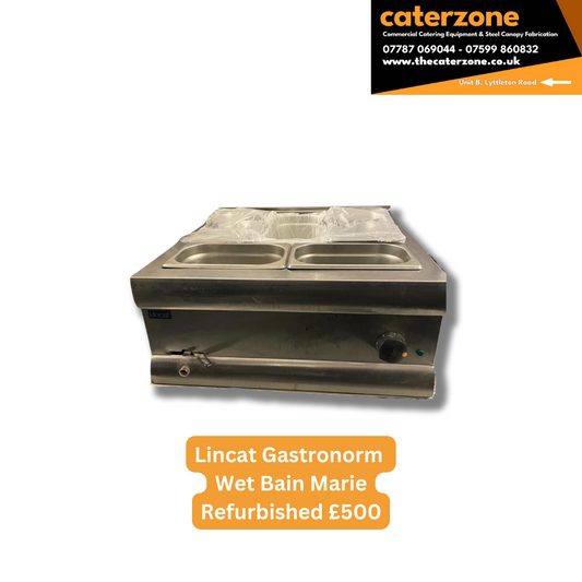 Lincat Electric Countertop Wet Heat Bain Marie Gastronorms Base - Refurbished