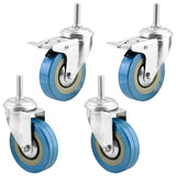 4 x Heavy Duty 100mm Swivel Castor Wheels w/ Brake Trolley Furniture Caster