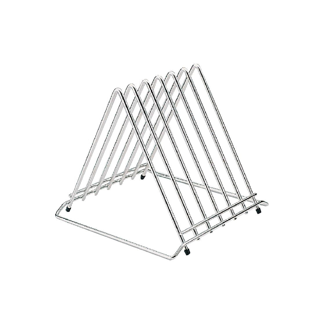 Hygiplas High Density 6-Piece Chopping Board with Rack 600x450x24mm