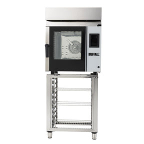 Buffalo Freestanding Smart Touchscreen Compact Combi Oven  6 x GN 1/1 with Installation Kit & Extraction Hood