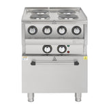 Buffalo 600 Series 4 Plate Electric Convection Oven Range