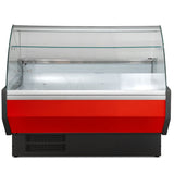 Graded 01102 Sigma13 C 1.3m Curved Glass Serve Over Counter