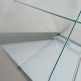 1.3m Curved Glass Serve Over Counter