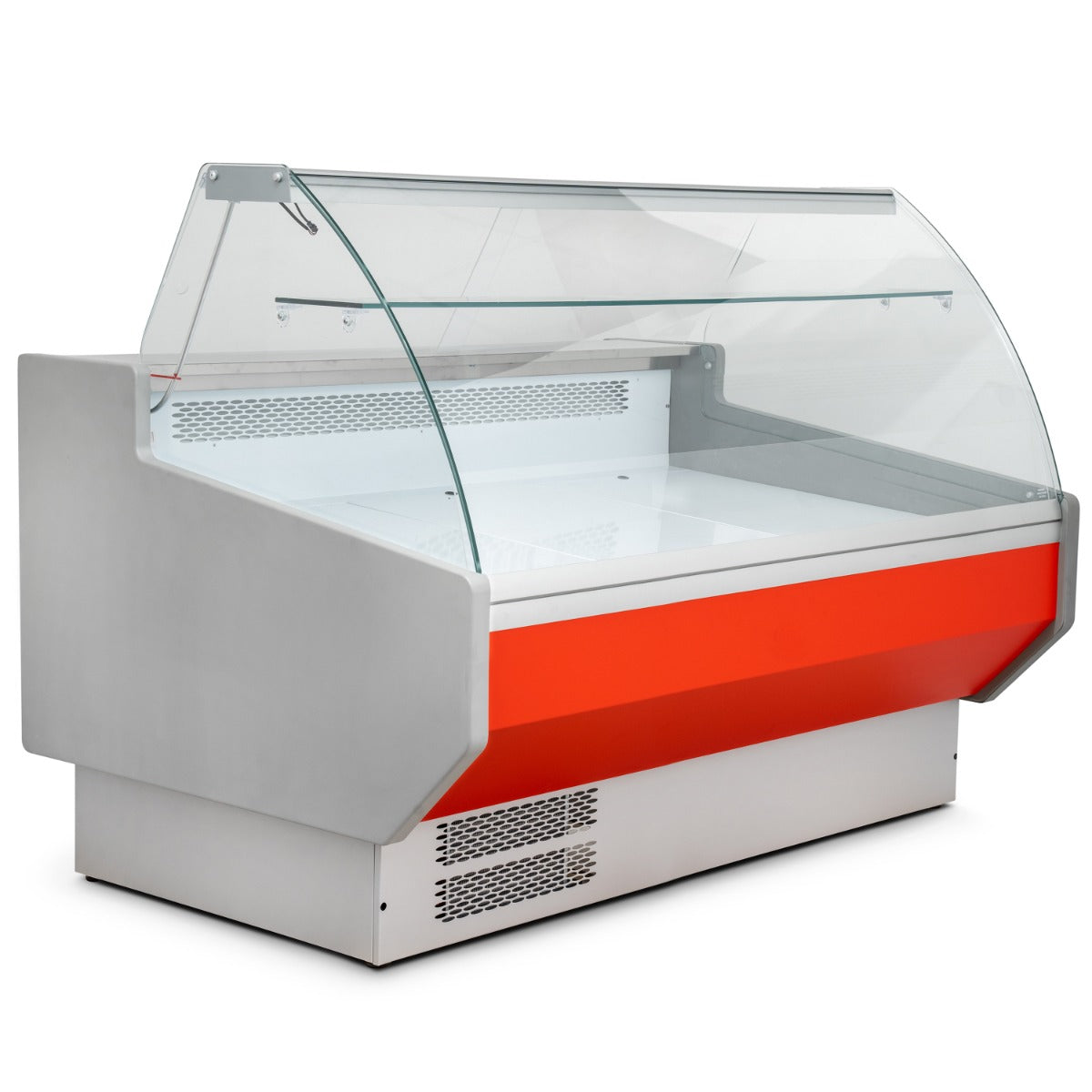 2m Curved Glass Serve Over Counter