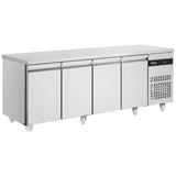 Graded 02263 Slimline Four Hinged Door Counter Refrigerator