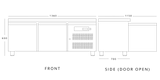 Double Door Low Height Snack Counter