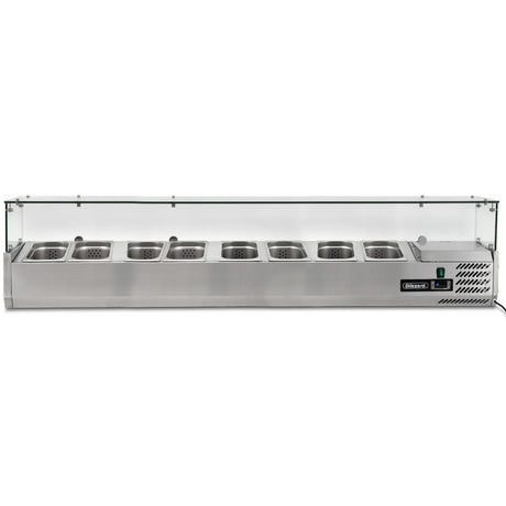 Graded 00989 Top2000 14 Cr 1/4 Gastronorm Prep Top With Glass Cover 2000 Mm(w) – image 3