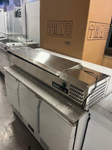 Graded 100004 Stainless Steel 1.5m Hinged 1/4 Gastronorm Prep Station