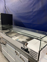 Graded 100008 1.5m Glass Canopy 1/3 Gastronorm Prep Top