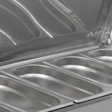1.2m Hinged 1/3 Gastronorm Prep Top