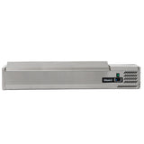 Graded 100004 Stainless Steel 1.5m Hinged 1/4 Gastronorm Prep Station