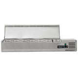 Graded 100004 Stainless Steel 1.5m Hinged 1/4 Gastronorm Prep Station