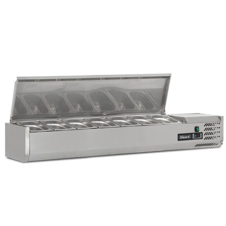 GRADED-01011-TOP1500-14EN 1.5m Hinged 1/4 Gastronorm Prep Top – image 2