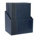 Securit Contemporary A4 Menu Covers with Storage Box Blue