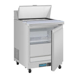 Polar U-Series Single Door Mega Top Prep Counter Fridge 154Ltr