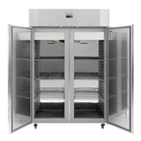 Polar U-Series Energy Efficient Double Door Upright Freezer 1400Ltr