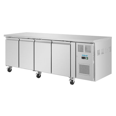 Polar U-Series Four Door Counter Fridge 553Ltr