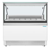 Polar U-Series 6 Pan Ice Cream Serve Over Cabinet Freezer