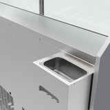 Polar U-Series 6 Pan Ice Cream Serve Over Cabinet Freezer