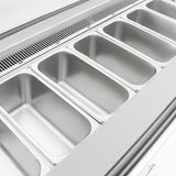 Polar U-Series 6 Pan Ice Cream Serve Over Cabinet Freezer