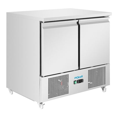 Polar U-Series Ventilated Double Door Counter Fridge