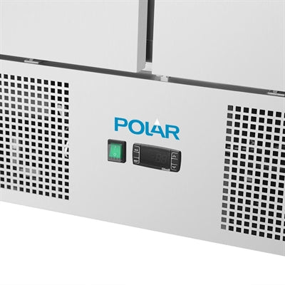 Polar U-Series Ventilated Double Door Counter Fridge