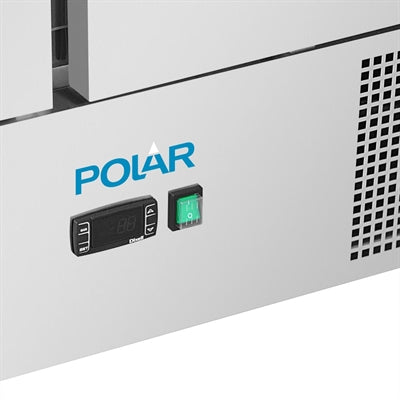 Polar U-Series Ventilated Triple Door Counter Fridge 400Ltr
