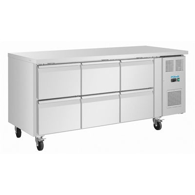 Polar U-Series Six Drawer Gastronorm Counter Fridge