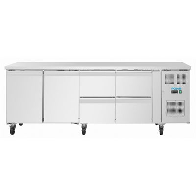 Polar U-Series Double Door Counter Fridge 616Ltr