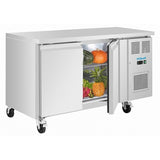 Polar U-Series Double Door Slimline Counter Fridge