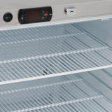 Single Hinged Glass Door Under Counter Refrigerator