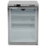 Single Hinged Glass Door Under Counter Refrigerator