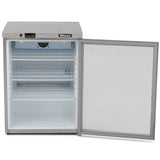 Single Hinged Glass Door Under Counter Refrigerator