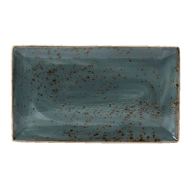 Steelite Craft Blue Rectangular Platters 330x 190mm (6 Pack)