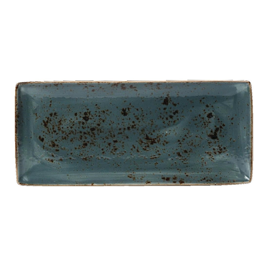 Steelite Craft Blue Rectangular Platters 370x 265mm (6 Pack)