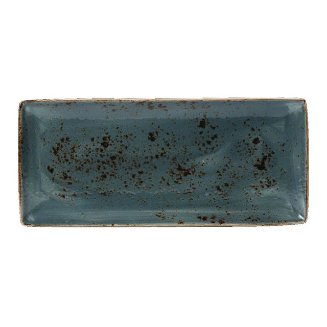 Steelite Craft Blue Rectangular Platters 370x 265mm (6 Pack)