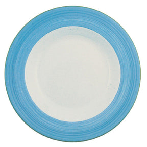 Steelite Rio Blue Slimline Plates 255mm (24 Pack)