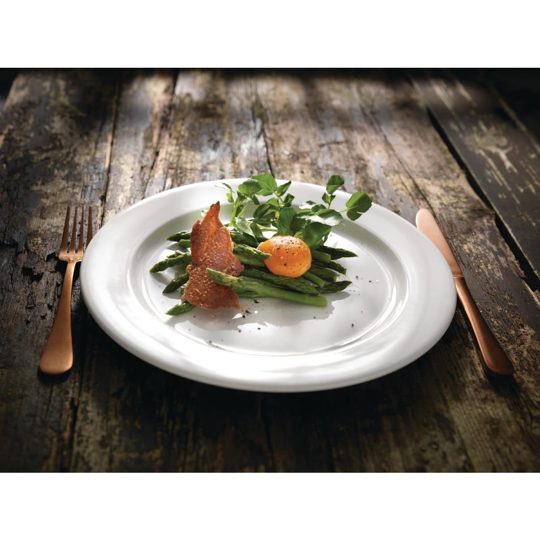 Steelite Monaco White Vogue Plates 255mm (24 Pack)