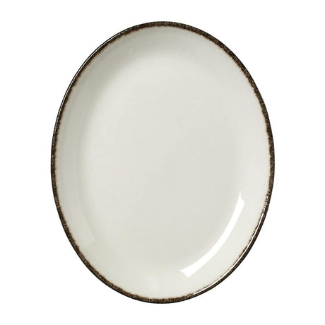 Steelite Charcoal Dapple Oval Coupe Plates 202mm (24 Pack)