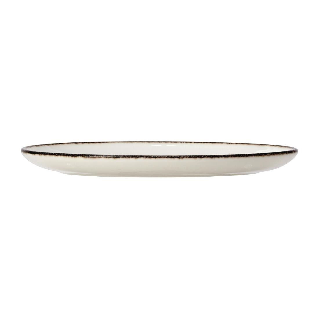 Steelite Charcoal Dapple Oval Coupe Plates 202mm (24 Pack)