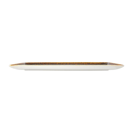 Steelite Vesuvius Rectangle Three Amber 330x 190mm (12 Pack)