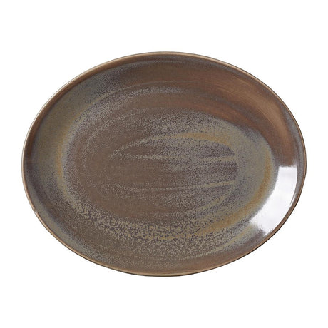 Steelite Revolution Granite Oval Coupe Plates 342mm (12 Pack)